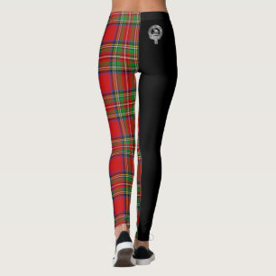 Legging Clan Stewart   Stuart Crest & Tartan