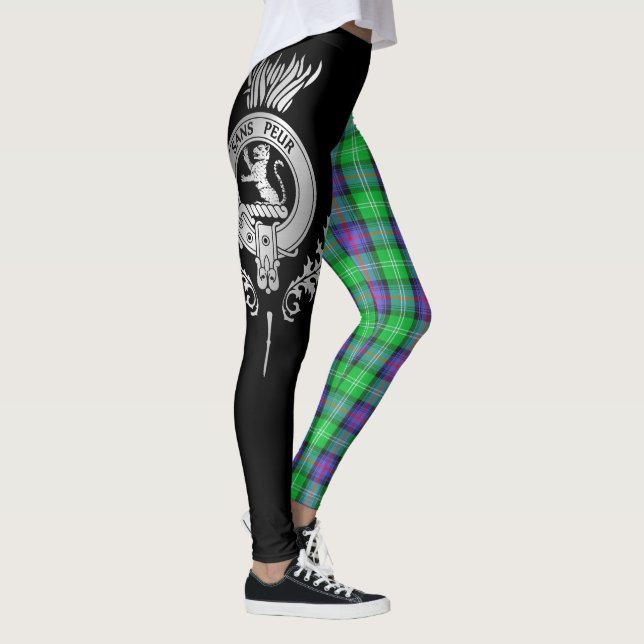 Legging Clan Sutherland Crest & Tartan (Direita)