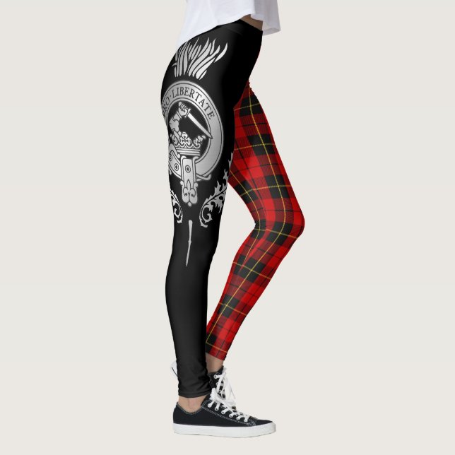 Legging Clan Wallace Crest & Tartan (Direita)