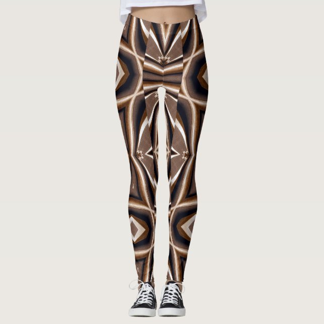 Legging Clássico de cor castanha moderna "Ratti_Creative_A (Frente)