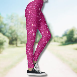 Legging Clássico do Dia dos Namorados Estilo Brilho Rosa T