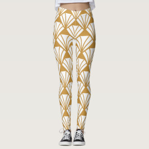 Legging Clássico Geométrico: Art Deco Elegance.