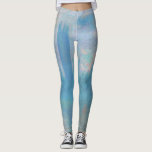 Legging Claude Monet Houses do Parlamento de Londres. Azul<br><div class="desc">Claude Monet "Casas do Parlamento,  Londres" leggings. Arte do impressionismo azul.</div>