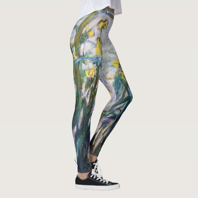 Legging Claude Monet - Irrisões Amarelo e Roxo (Direita)