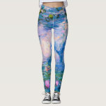 Legging Claude Monet - lírios de água 1919<br><div class="desc">Claude Monet - lírios de água 1919. Pintura famosa da arte.</div>