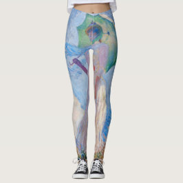 Legging Claude Monet - Mulher com Parasol virada para a es