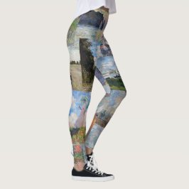 Legging Claude Monet - Patchwork de obras de arte