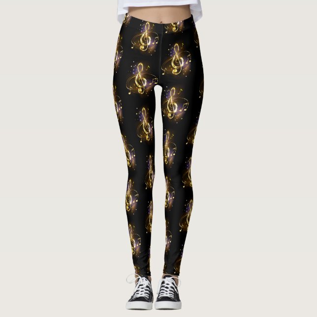 Legging Clave de Sol de Ouro Música (Frente)
