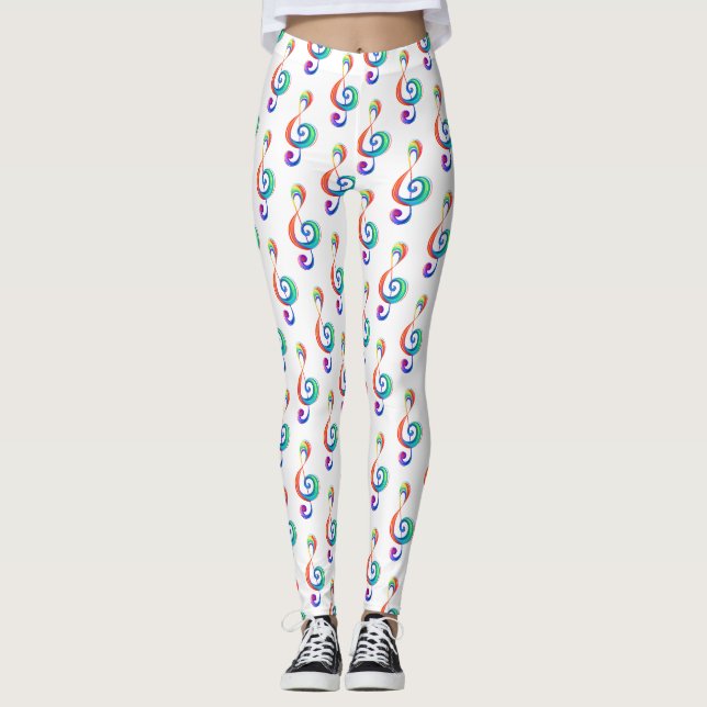 Legging Clef (trecho de arco-íris) (Frente)