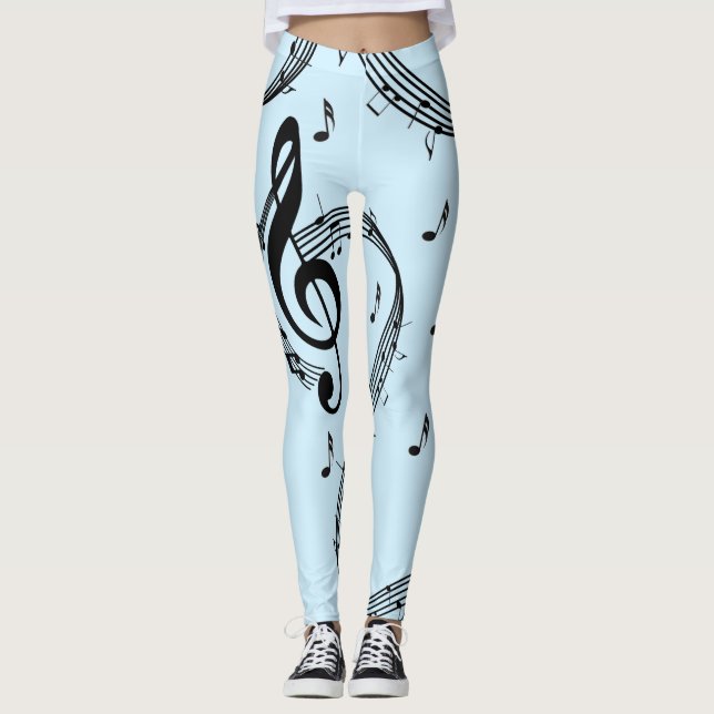 Legging Climactic G Clef Music Blue (Frente)