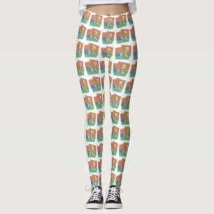 Legging Clipe de gato e de tigela