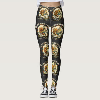 Legging Clube Steady Striders Caracol Runner Engraçado Vin