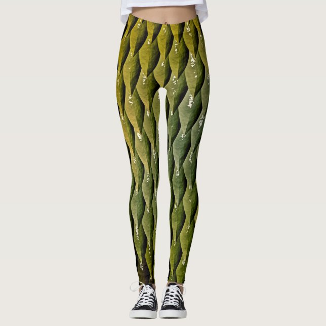 Legging Cobra Verde Preto (Frente)