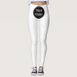 Legging Código QR preto elegante e elegante