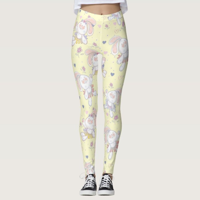 Legging Coelhinhas Bailarinas Fofas (Frente)