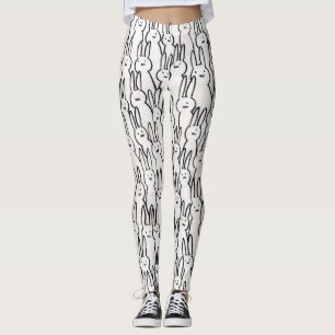 Legging Coelhos brancos bonitos