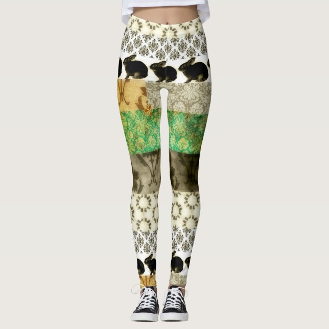 Legging Coelhos de patch (Frente)