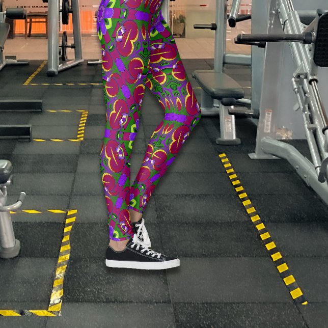 Legging  Cœurs kaléidoscope - Hearts painting kaleidoscope (Criador carregado)