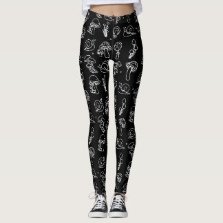 Legging Cogumelos e Caracóis
