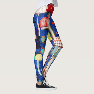 Legging cogumelos vestuário desportivo