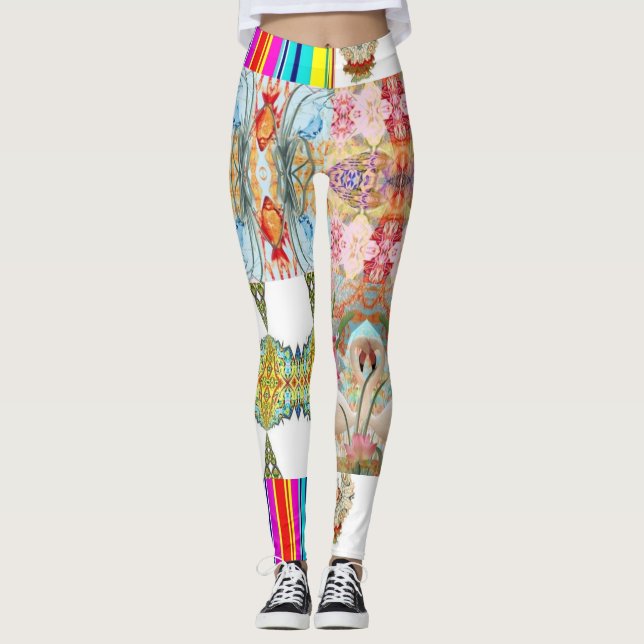 LEGGING COLAGEM DE DESIGNER INSPIRADA PELA NATUREZA (Frente)