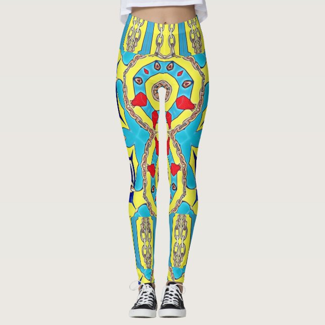 LEGGING COLAGEM DE DESIGNER NÁUTICO (Frente)