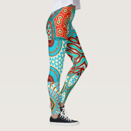 LEGGING COLAGEM DE DESIGNER ONDA AZUL