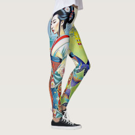 LEGGING COLAGEM DE DESIGNER PRIMAVERA ASIÁTICO