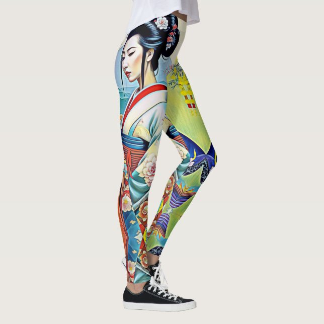 LEGGING COLAGEM DE DESIGNER PRIMAVERA ASIÁTICO (Direita)