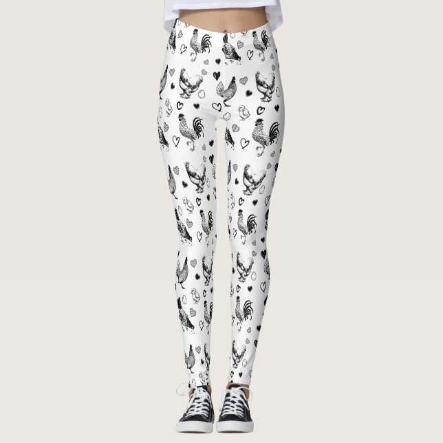 Legging Colagem de Frangos Frescos (Frente)