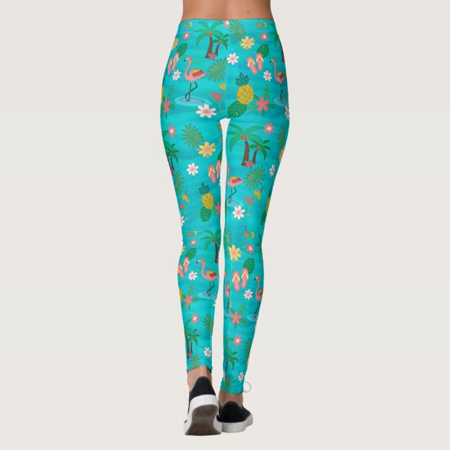 Legging Colagem Tropical 🍍 🌴 🦩 (Verso)