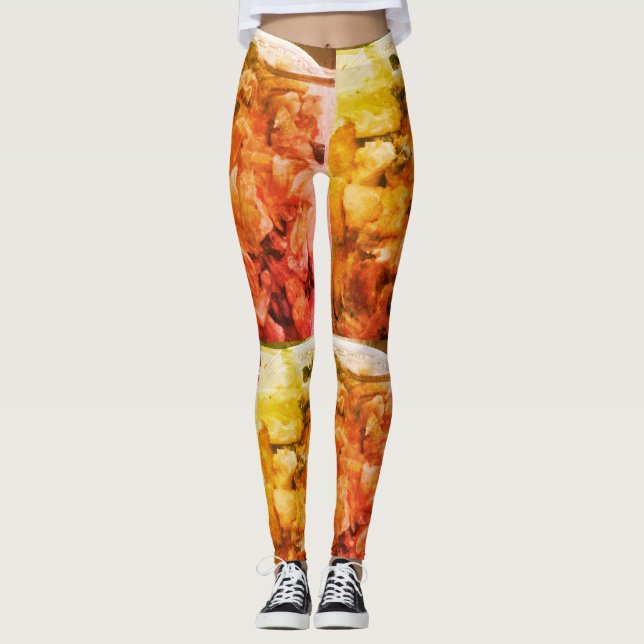 Legging Coleção de Foodie saudável (Frente)