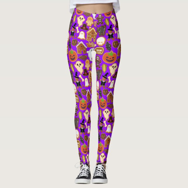 Legging Coleção de padrões B Roxo BG (Frente)