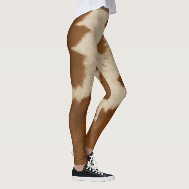 Legging Coleção de Trendências de Couros Falsos de Vaca El (Direita)