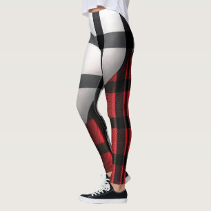 Legging Coleção de Xadrezes Preta xadrez Abstrato Moderna