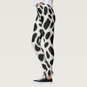 Legging Coleção Elegante de Leopardo Branco Trendy de Luxo