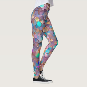 Legging Coleção Holográfica Moderna da Opal da Glitter