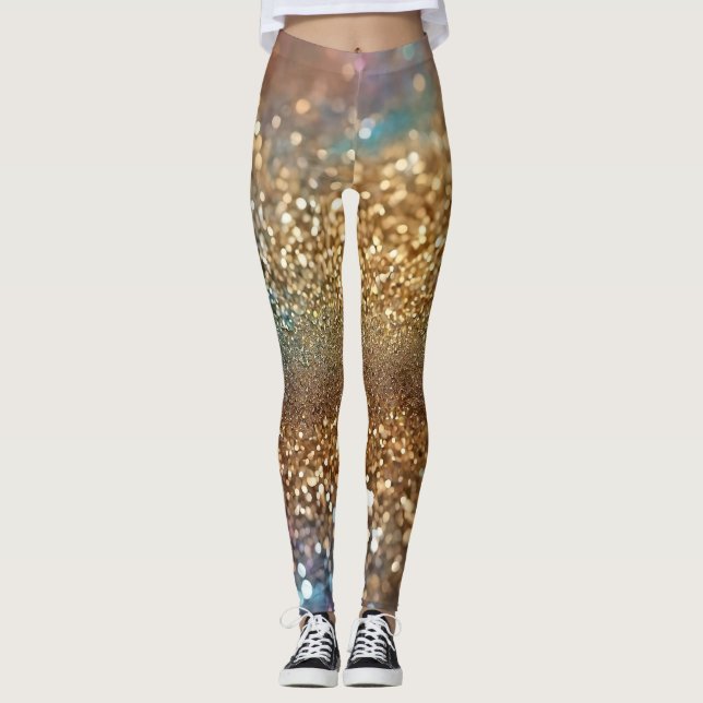 Legging Coleção Holográfica Popular da Opal da Glitter (Frente)