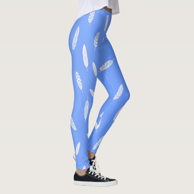 Legging Coleção Luxuosa Boho de Penas Modernas (Direita)