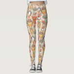 Legging Coleção Owl Be<br><div class="desc">Uma combinação impressionante de corujas de designer em tons de ouro com toques de laranja e verde.</div>