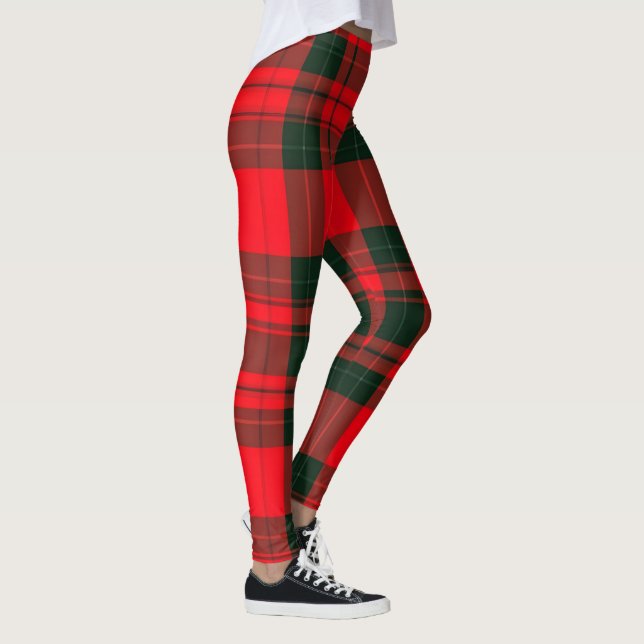 Legging Coleção Popular de Tartan Xadrez Tradicional Verme (Direita)