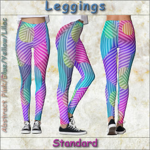 Legging COLEGAS - Abstrato Rosa/Azul/Amarelo/Lilás