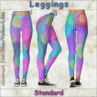Legging COLEGAS - Abstrato Rosa/Azul/Amarelo/Lilás