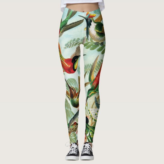 Legging Colibris por Ernst Haeckel (Frente)