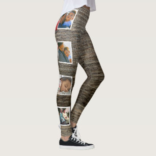 Legging Collage Family Photos Mouse Adicionar Fotos Madeir