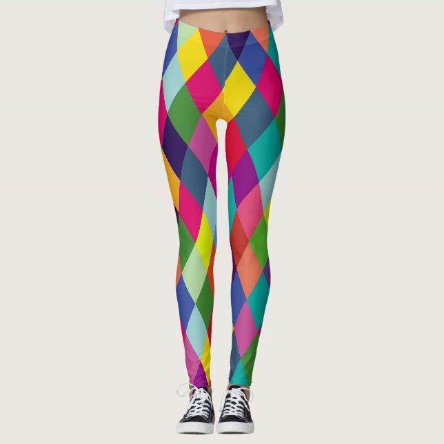 Legging Coloração da Moda Padrão - hipster primavera moder (Frente)