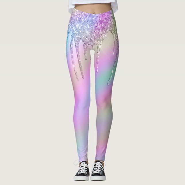 Legging Coloração esbranquiçada na moda (Frente)