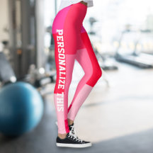 Colorblock, rosa personalizado e vermelho, feito