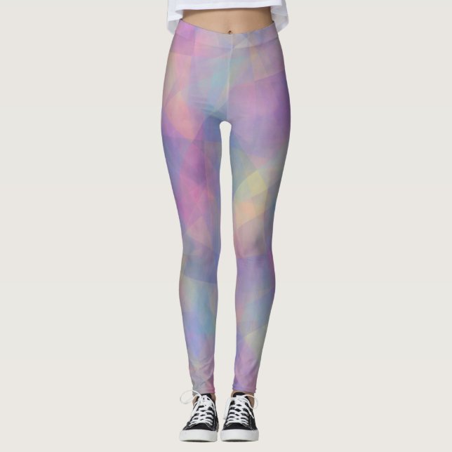 Legging Colorful Abstract Illusion Pattern (Frente)