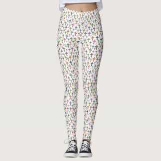Legging Colorful Easter cross patterned